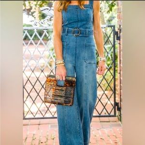 Anthropologie Pilcro Blue Denim Jumpsuit in size 8